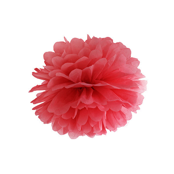 POM POMS Ø 35 CM ROT