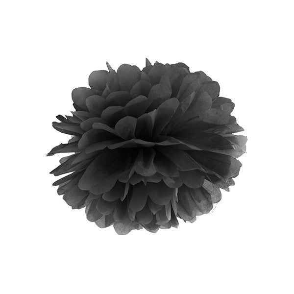 POM POMS Ø 35 CMS SCHWARZ