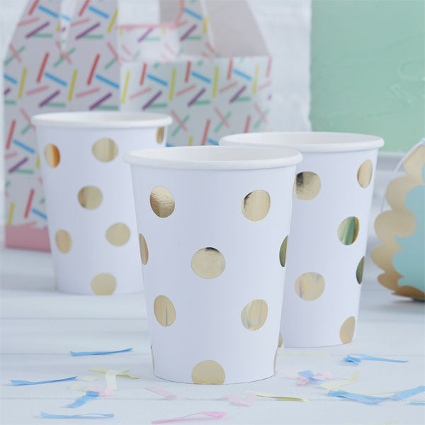 PICK & MIX PAPPBECHER POLKA DOT