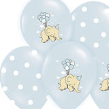 BALLONS BABY BLUE ELEFANT (6 Stk)