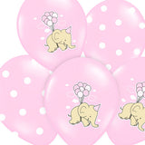 BALLONS BABY ROSA ELEFANT (6 Stk)