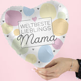 HERZLUFTBALLON WELTBESTE MAMA (MIT HELIUM GEFÜLLT)